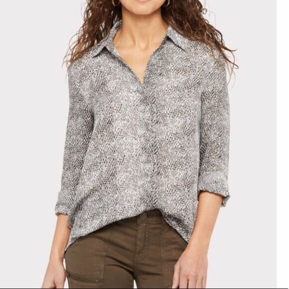 BB DAKOTA Born to Be Wild Taupe Shirt - Picture 3 of 3